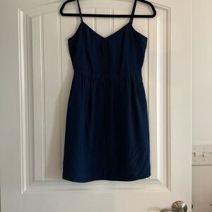 J. Crew navy dress with pockets with pockets